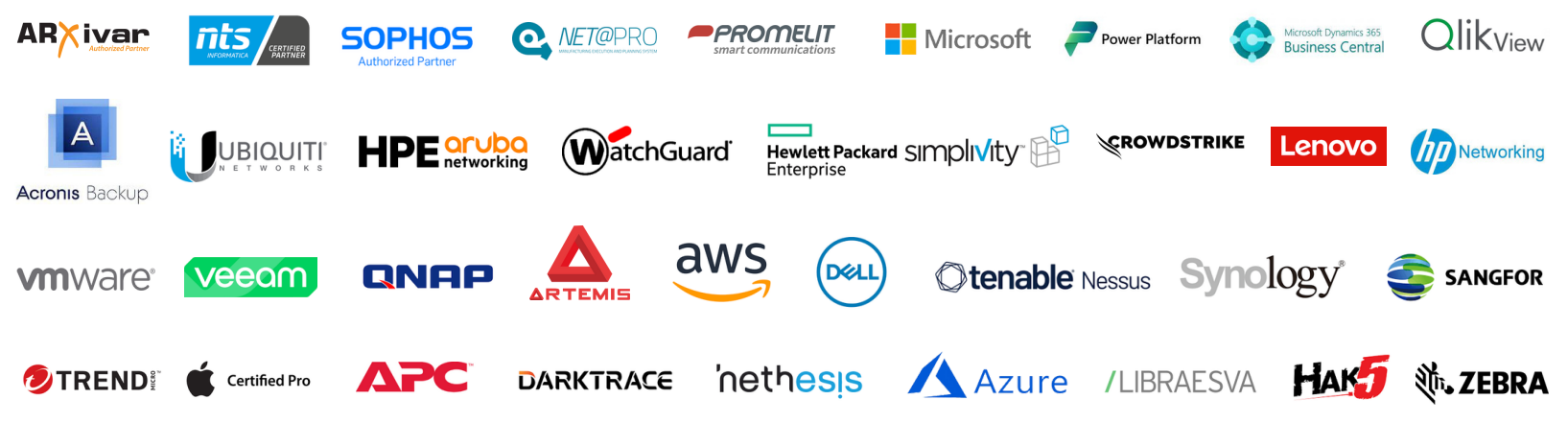 Lista di loghi dei partner dell'azienda Trevigroup srl